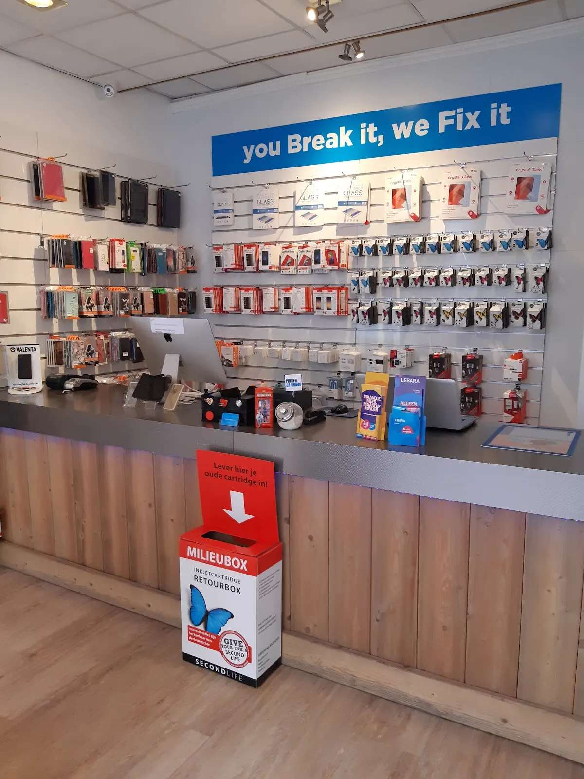 Balie in de winkel